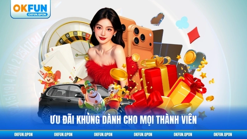 Ưu đãi khủng dành cho mọi thành viên